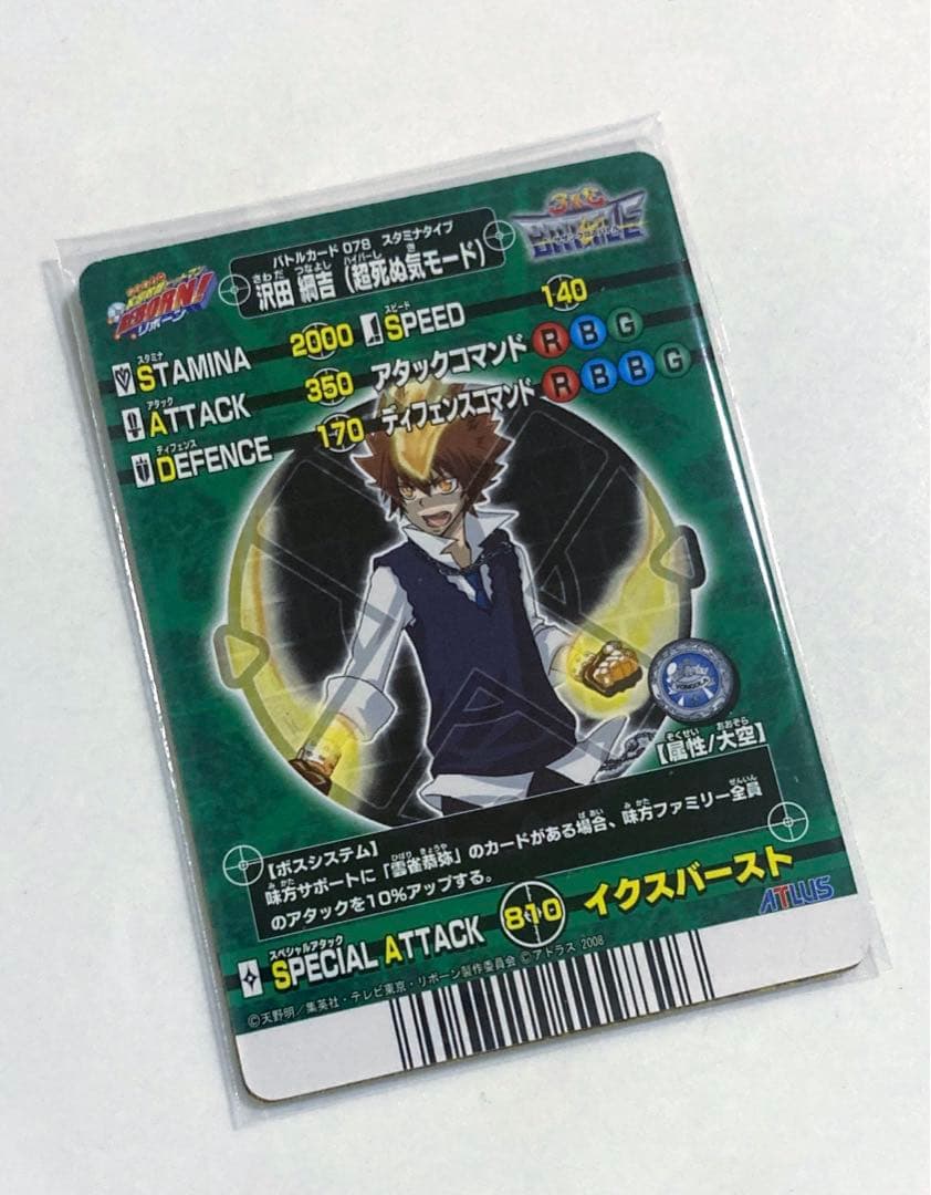 家庭教師ヒットマンREBORN! サザンクロスバトルカード 沢田綱吉 ツナ 3