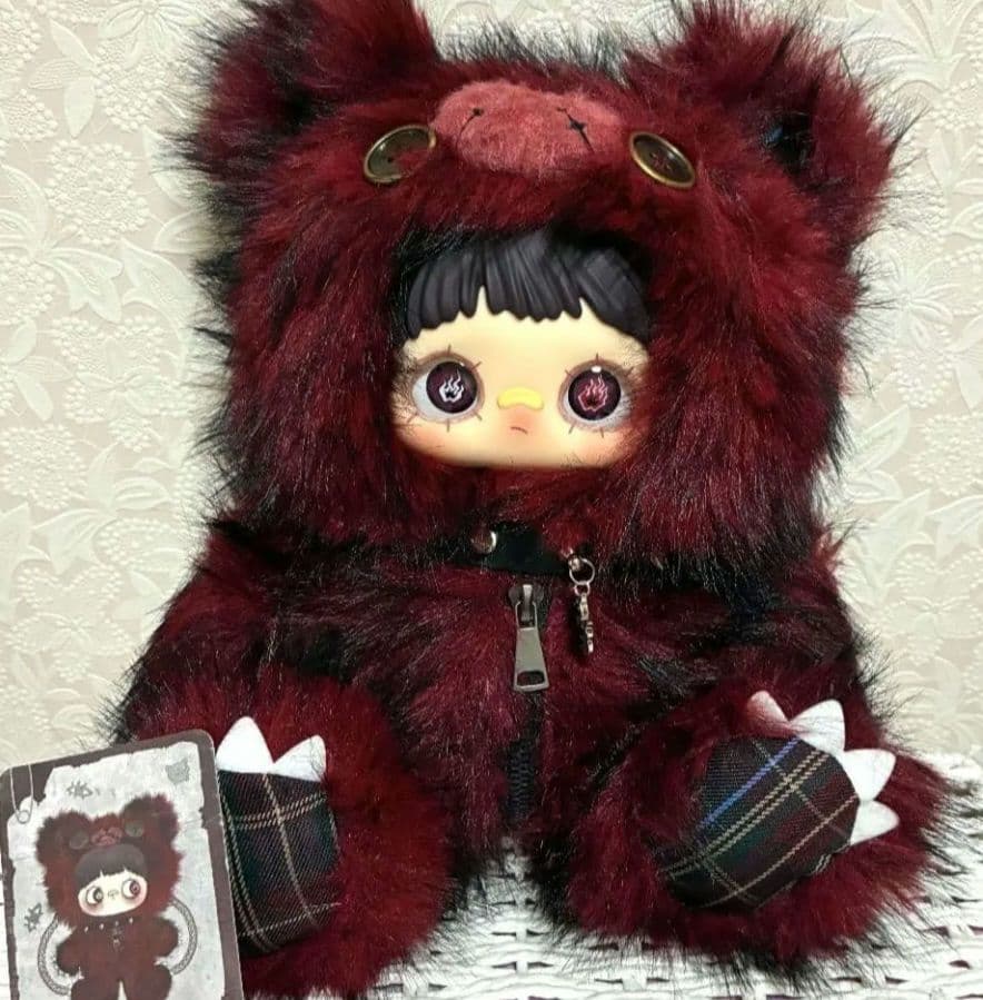 Maymei ♡霉霉 反逆ぬいぐるみシリーズ 400％ 赤くま　バッグリュック★