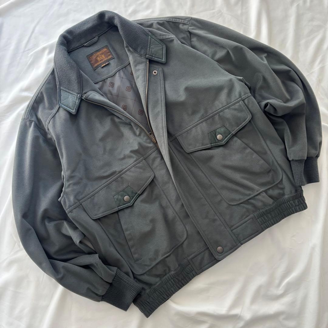 90's vintageスエード調ブルゾン 短丈 アメカジ シティーボーイ - メルカリ