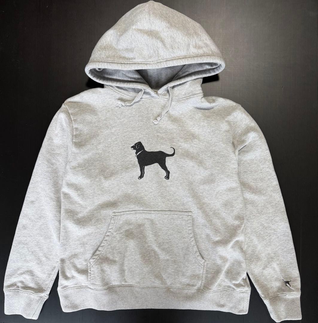 【古着】The Black Dog パーカー グレー サイズL