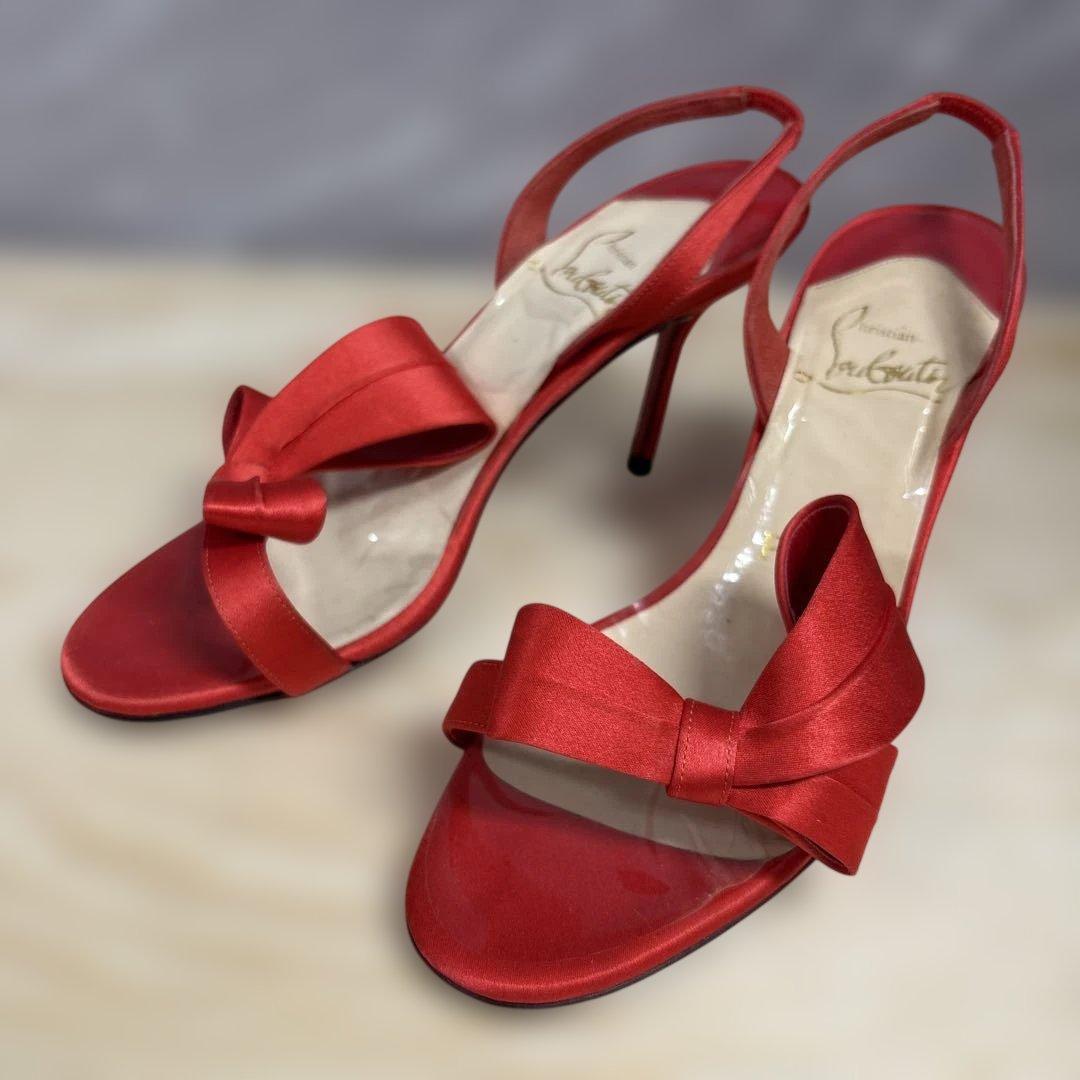 ルブタン ハイヒール 赤 23cm