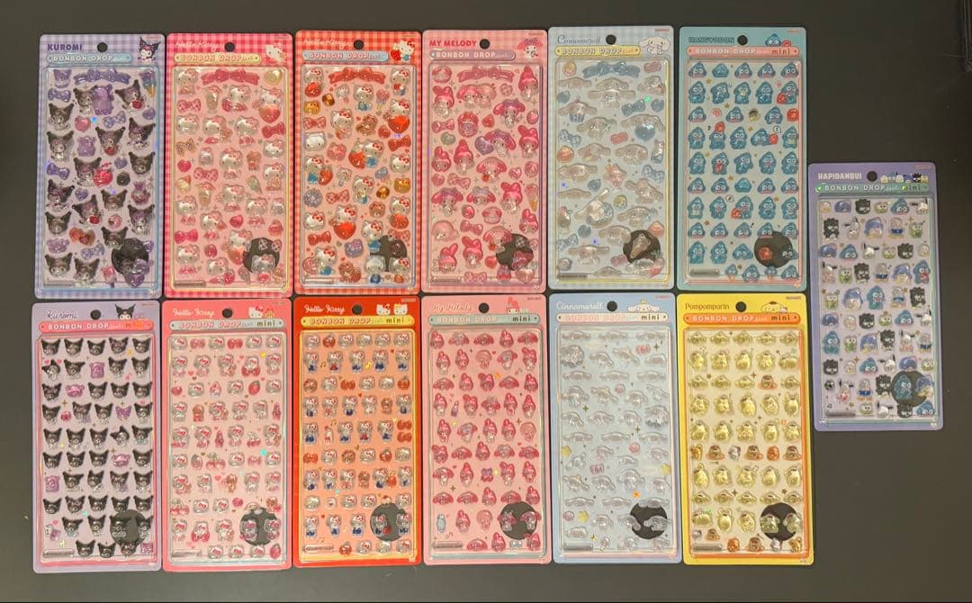 【国内正規品】 サンリオ ボンボンドロップシール 第2弾＋mini
