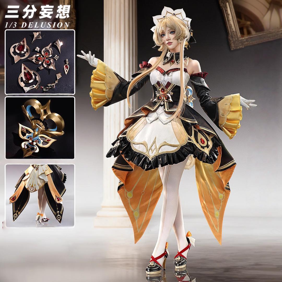 原神 三分妄想 サンドローネ ファデュイ 傀儡 コスプレ衣装 ウィッグ