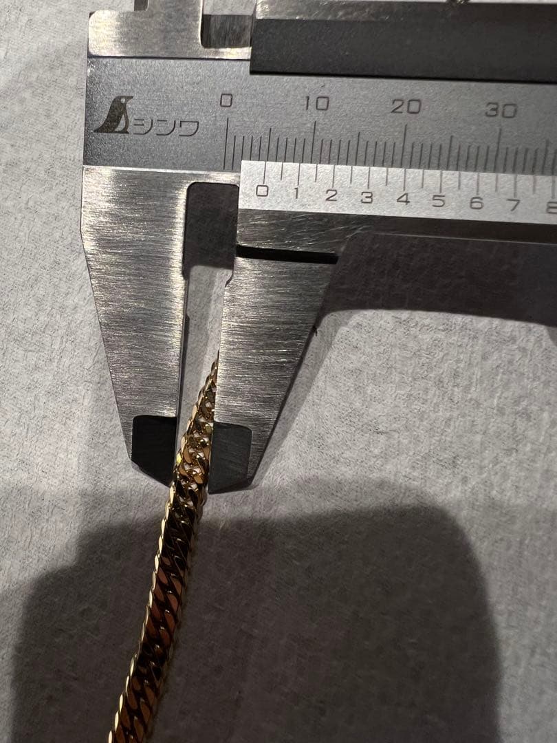 11.8g k18 喜平　6面ダブル　ブレスレット　18センチ