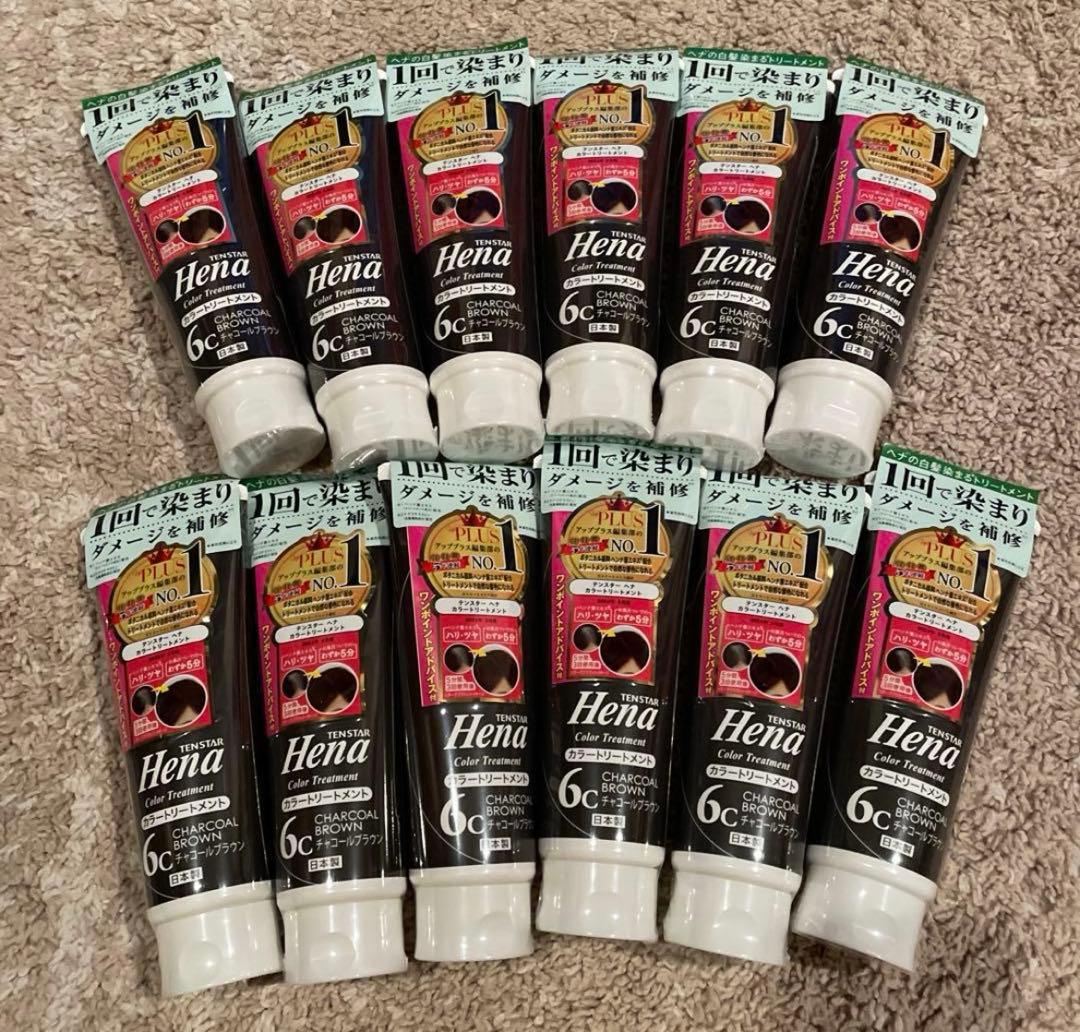 テンスター ヘナ カラートリートメント6c チャコールブラウン　12本