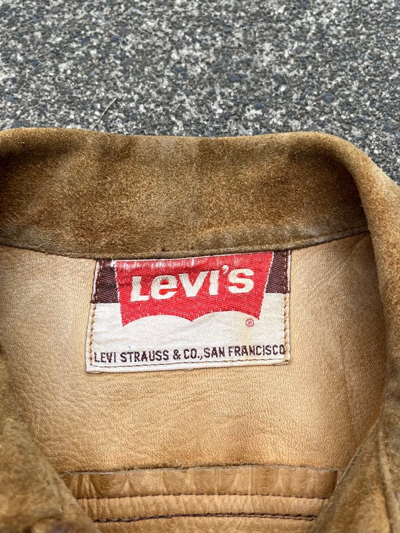 60s 70s リーバイス ビッグE スエードレザージャケット - メルカリ