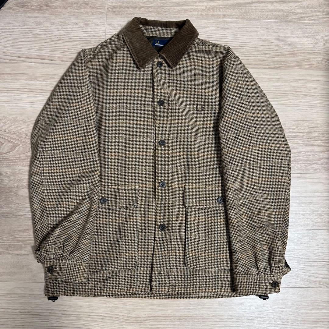 FRED PERRY LONG LINE JACKET Lサイズ カバーオール