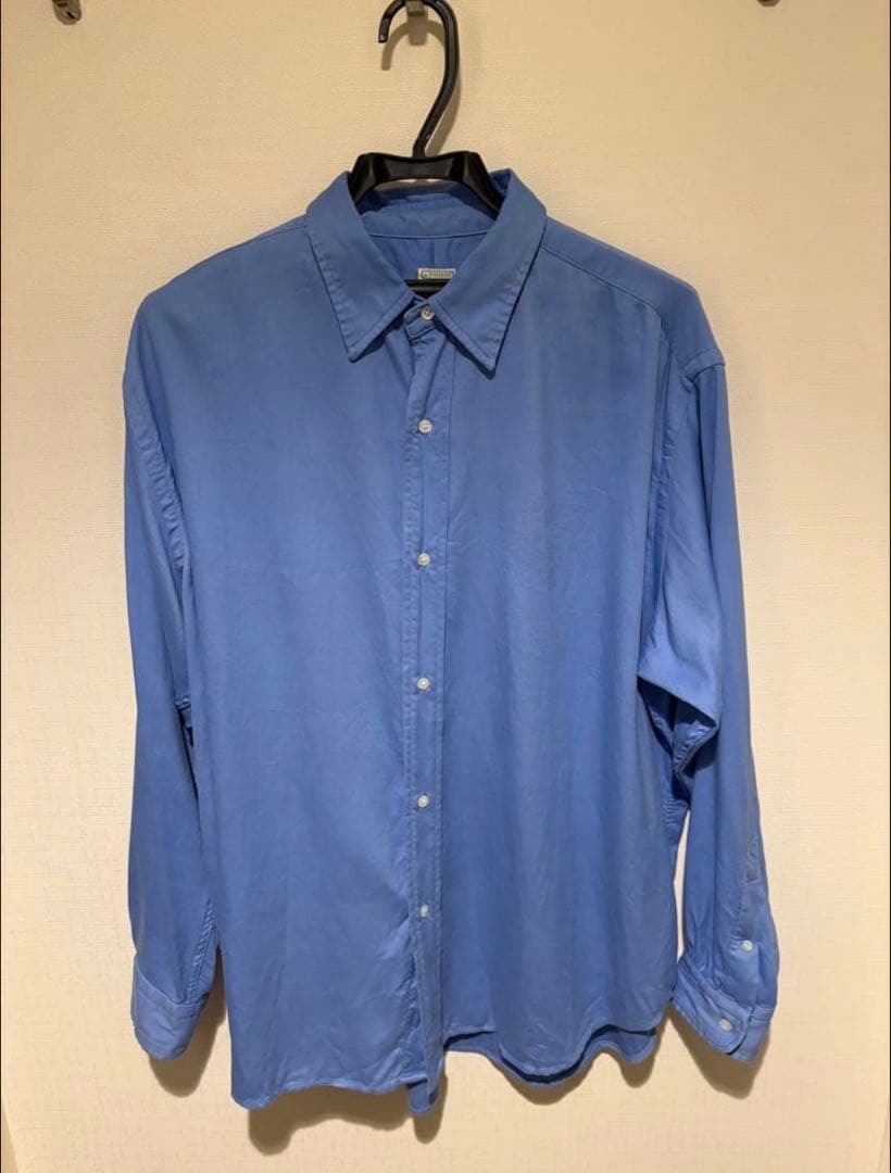 トップス A.PRESSE Double Weave Regular Shirt A.PRESSE - アプレッセ Double Weave Twill Regular Collar Shirt