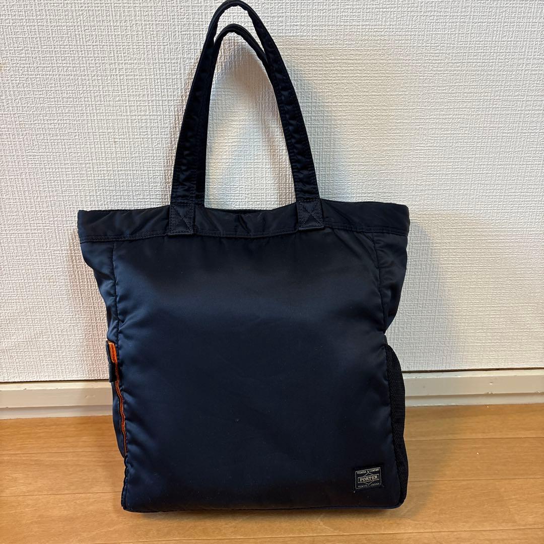 HEAD PORTER ネイビー トートバッグ