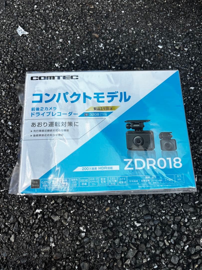 モ*こ様 新品未開封　COMTEC ZDR018 ドライブレコーダー コムテック（Comtec） COMTEC ZDR018 ドライブレコーダー 前後2カメラ