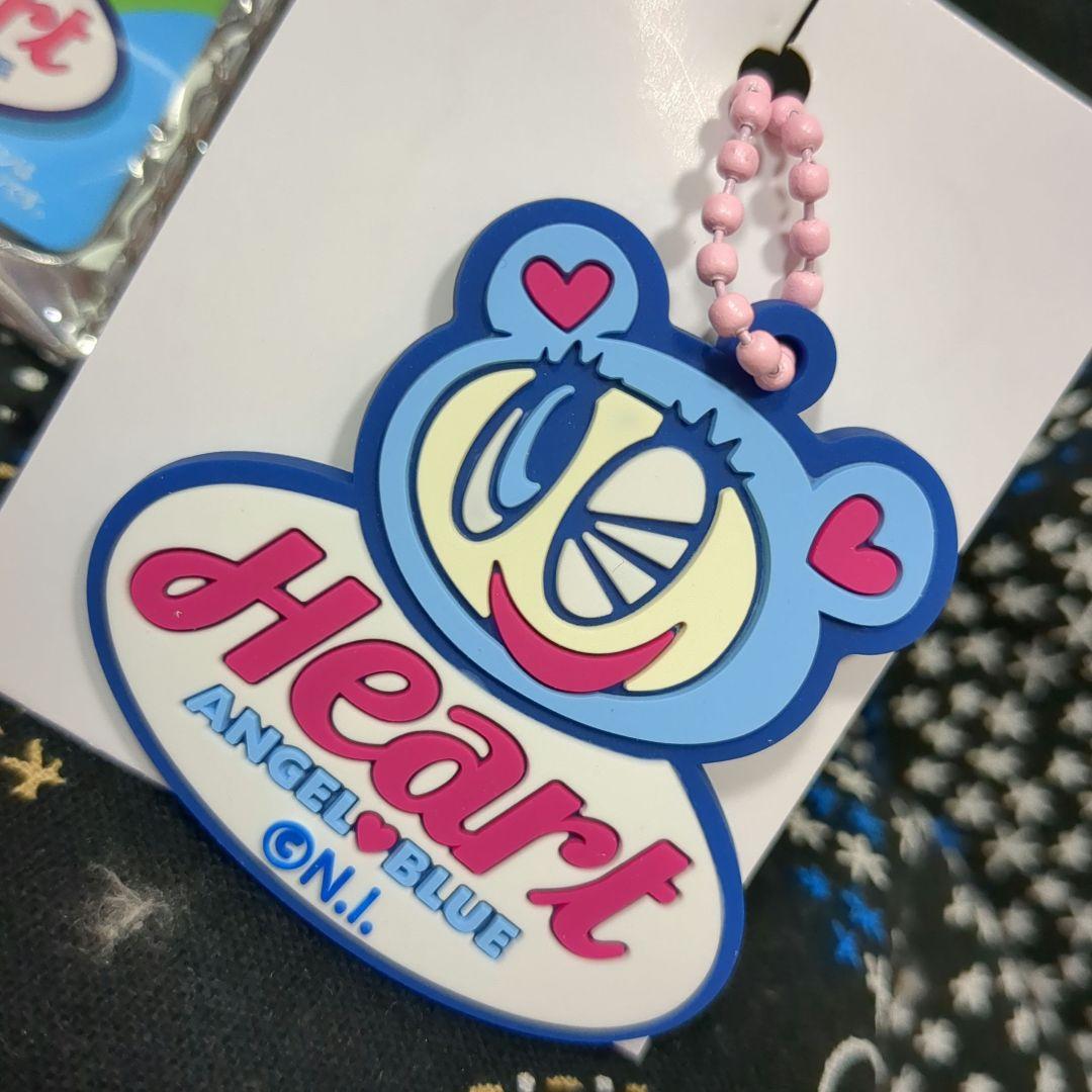 エンジェルブルー ラバーキーホルダー ミニチャーム ししゅう