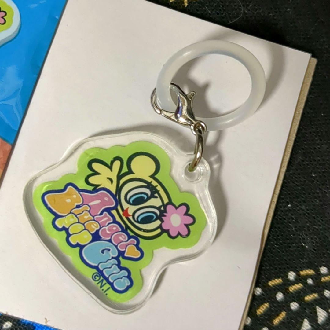 エンジェルブルー ラバーキーホルダー ミニチャーム ししゅう