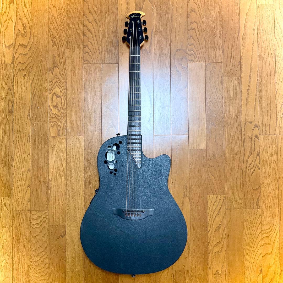中古 Ovation ELITE T 1868TX 黒 アコースティックギター