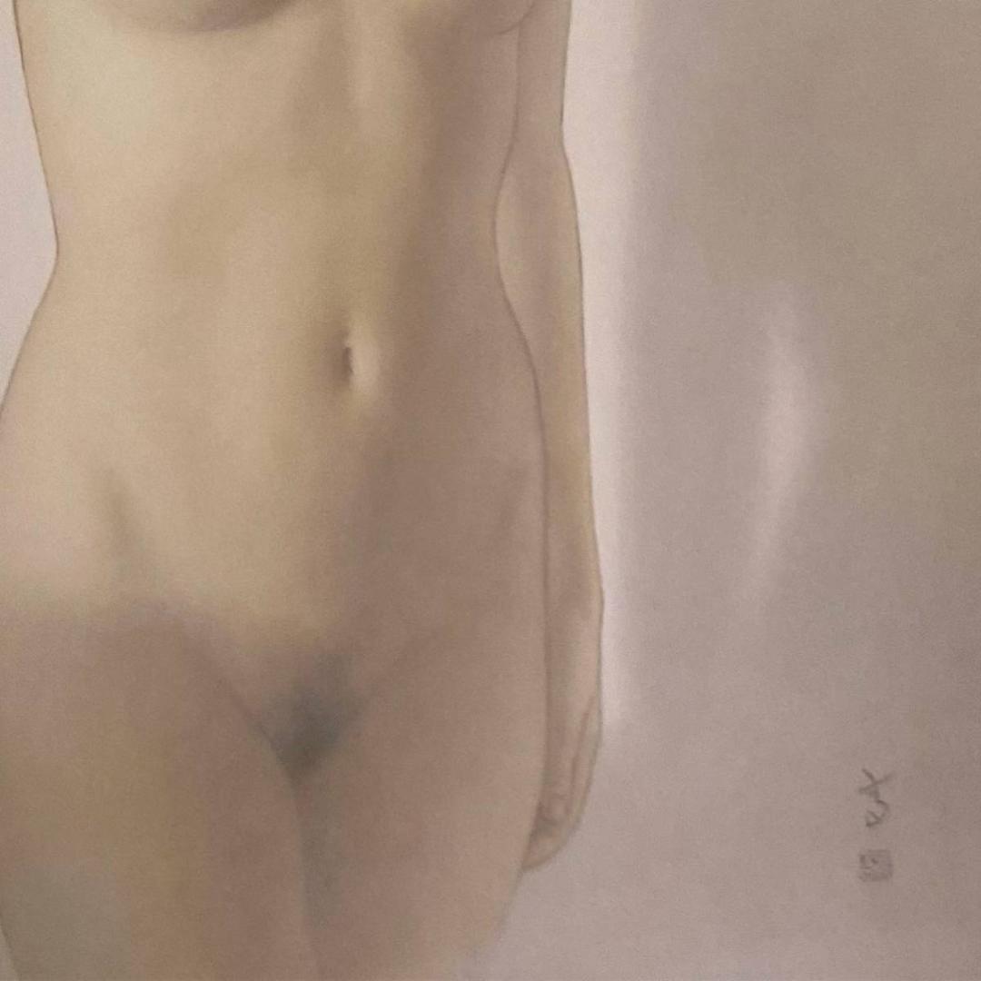 高塚省吾、【海からの風】、希少な額装用画集画、新品高級額 額装付