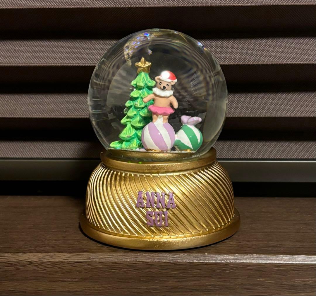 未使用に近い ANNA SUI アナスイ スノードーム クリスマスの飾りに