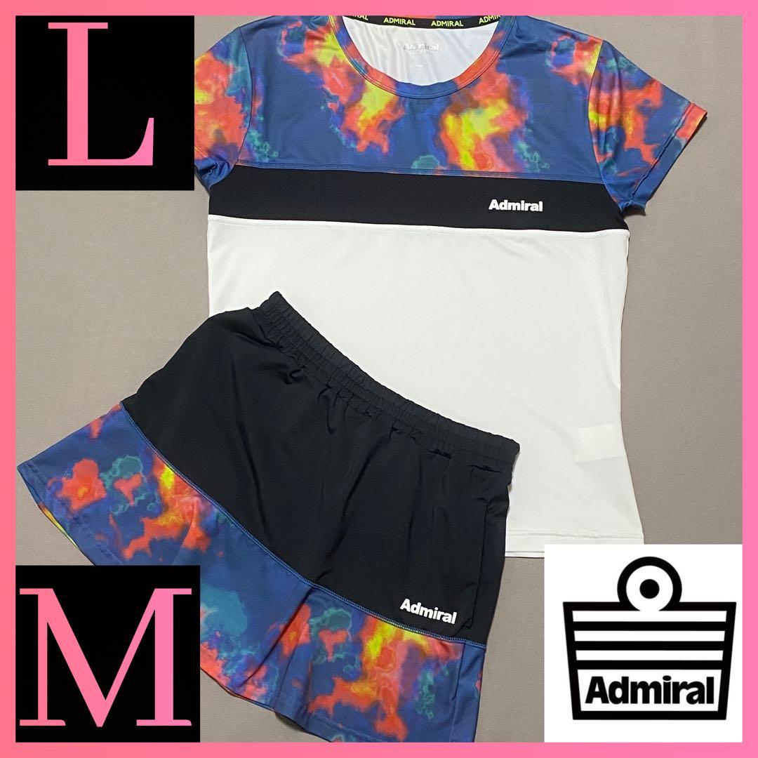 アドミラルadmiral Tシャツ&スコート 上下セットアップ テニスウェア Admiral アドミラル テニス ウェア シャツ スコート 上下セットアップ