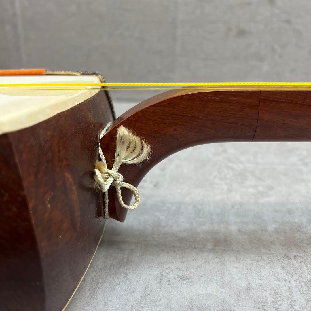 初心者おすすめ 細棹長唄三味線 正寸 和紙胴 木撥 駒 レザーハード