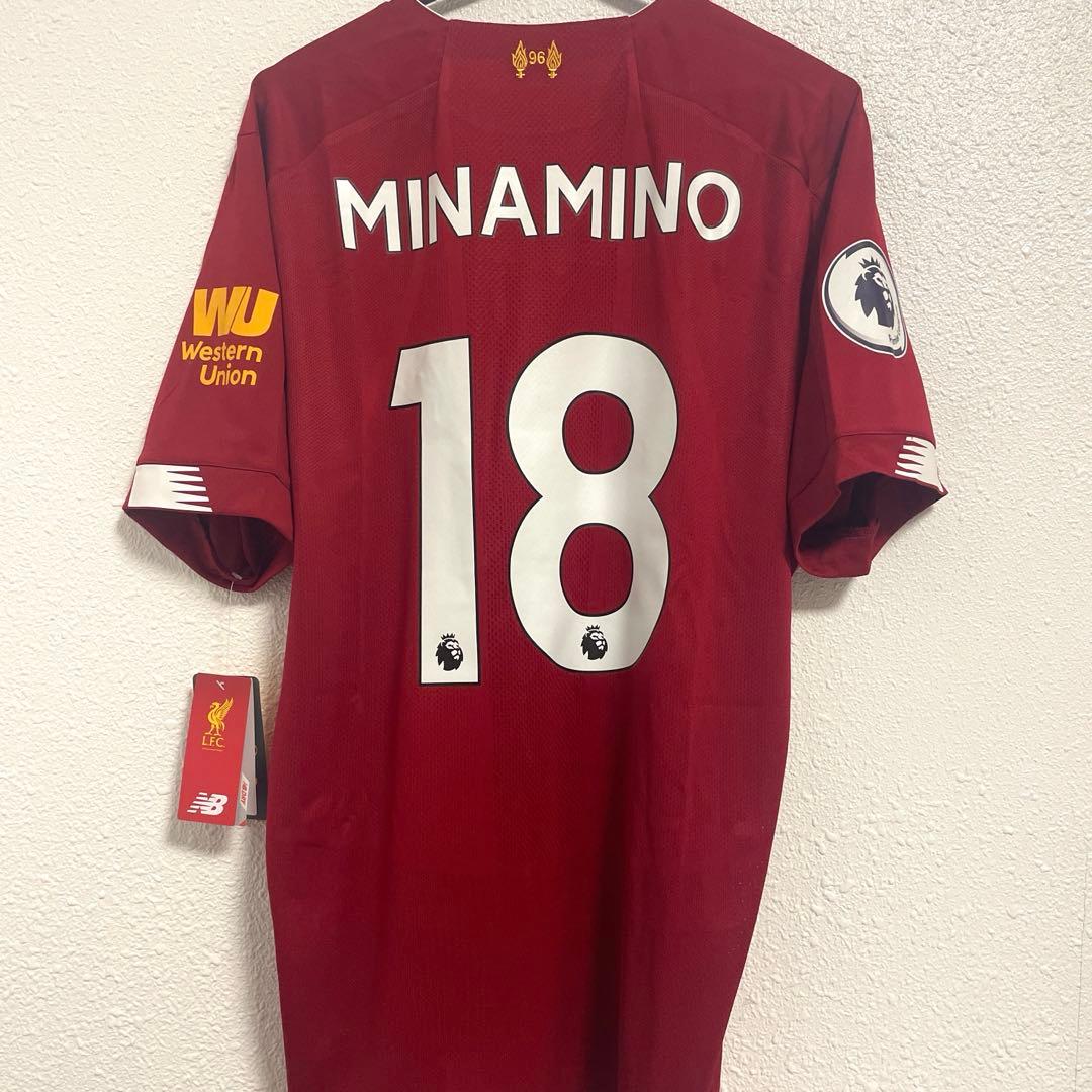 (正規品)リバプール19/20ユニフォーム No.18南野拓実。