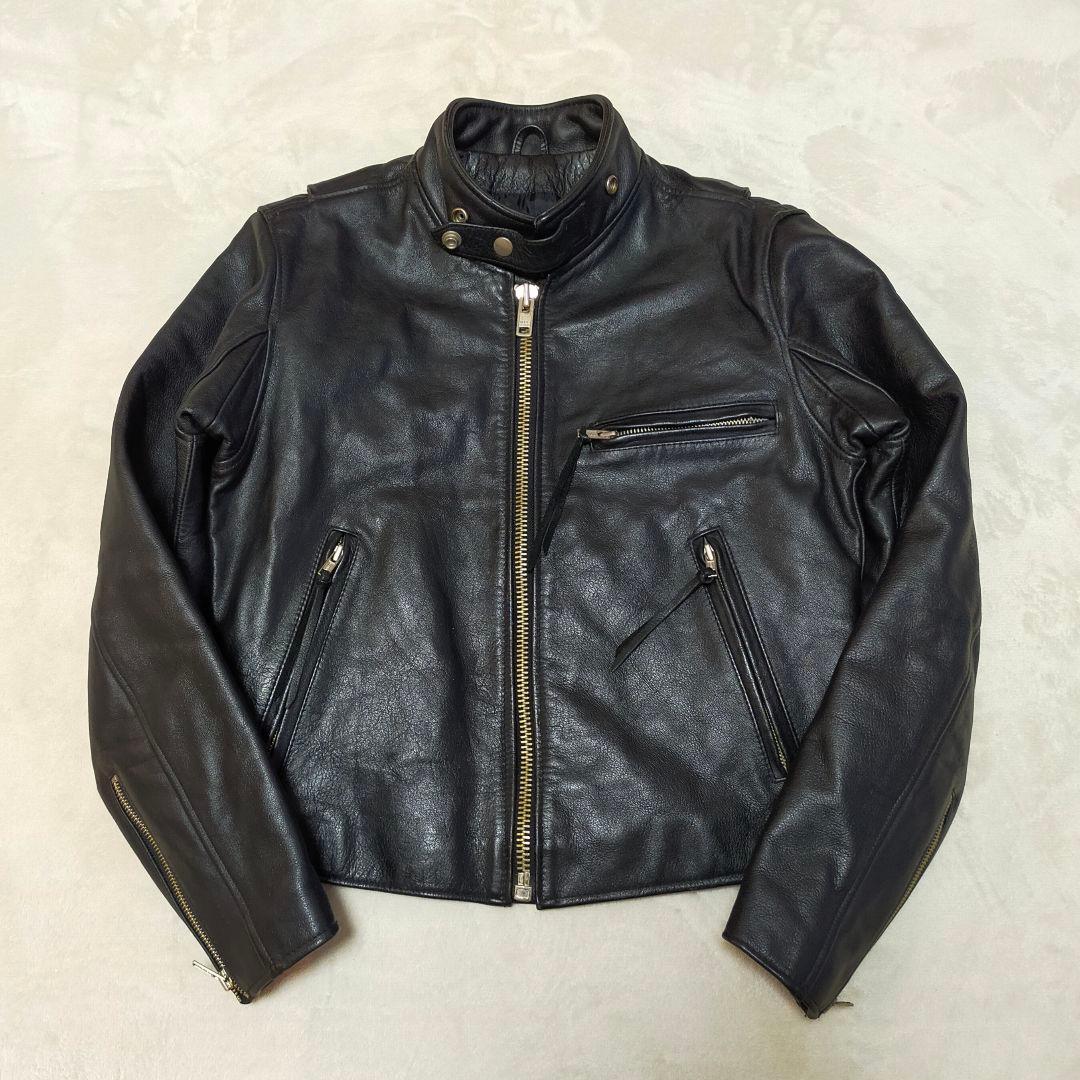 ULCOLOW　牛革　シングルライダースジャケット　38サイズ Ulcolow- COW LEATHER RIDERS JKT BLK | eeff.