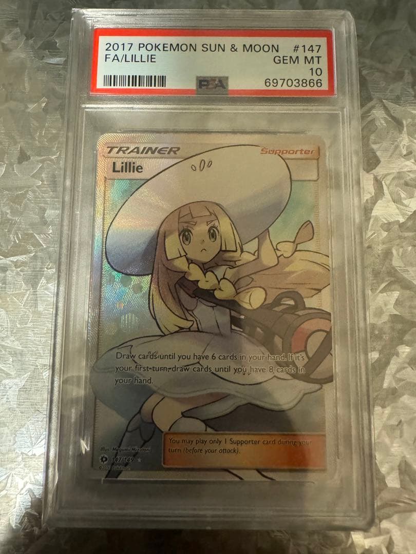 帽子リーリエ　psa10 英語