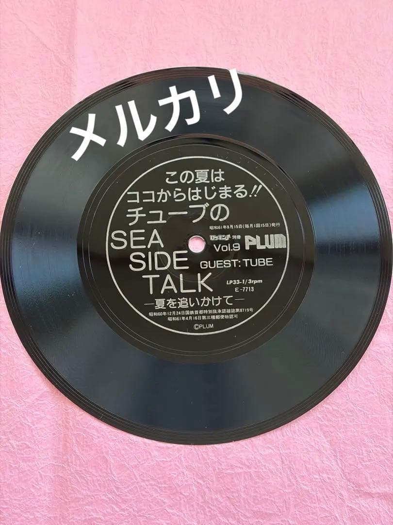 イ*ン様 TUBE 逗子マリーナ 雑誌付録 ソノシート2枚 LIVEの切り抜き