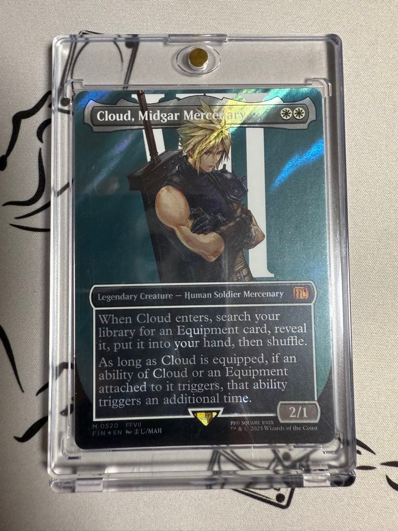 ミッドガルの傭兵、クラウド 英語 サージFOIL