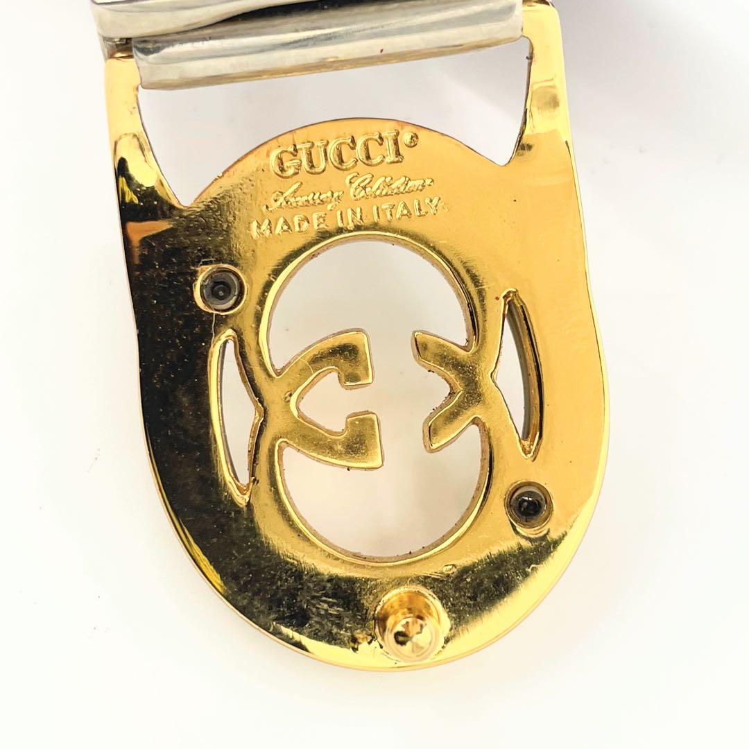 GUCCI グッチ オールドシェリーライン バックルベルト GGロゴ - メルカリ