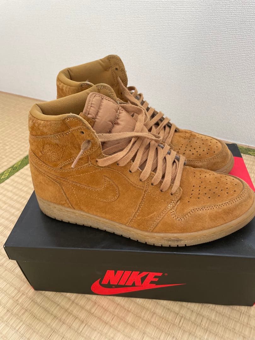 靴 NIKE Air Jordan 1 OG HIGH WHEAT