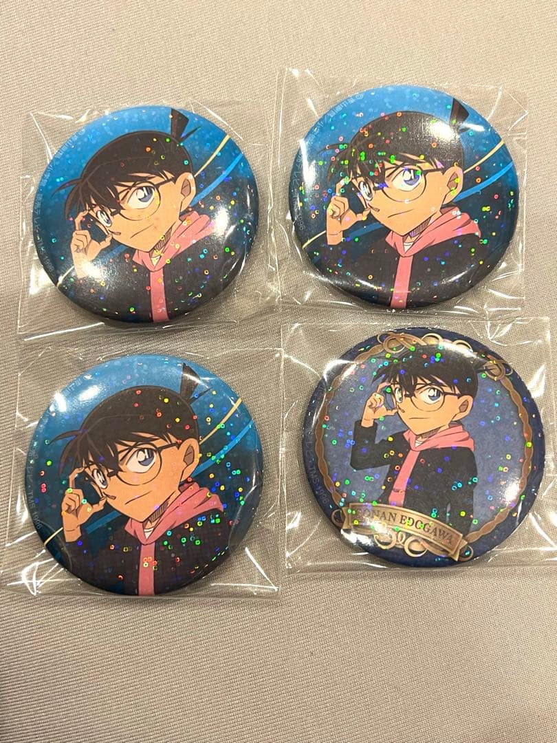 黒鉄の魚影 江戸川コナン 缶バッジ 4点セット - メルカリ