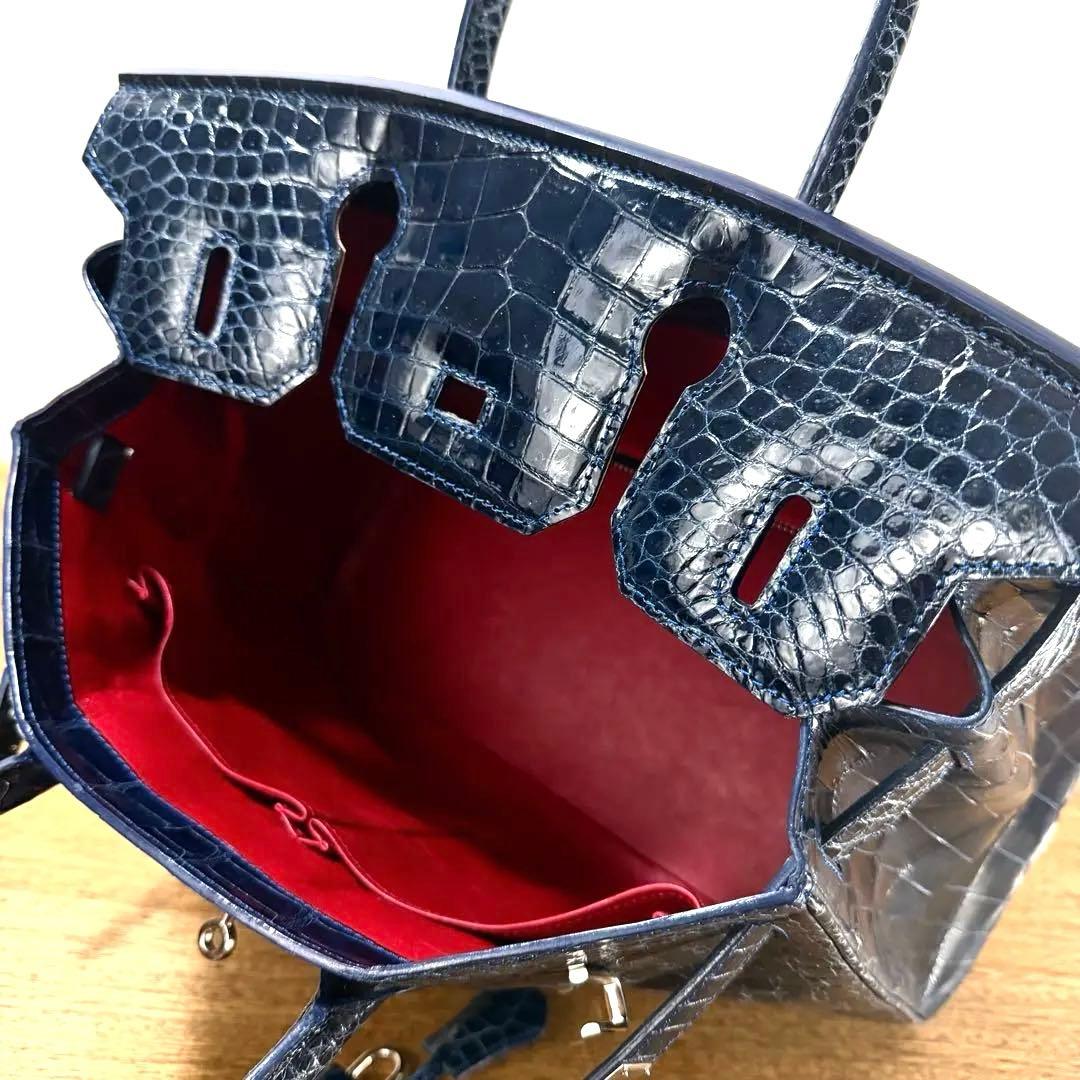 ママ様後専用 美品 JRA公認 定68万 最高峰 クロコダイル ハンドバッグ