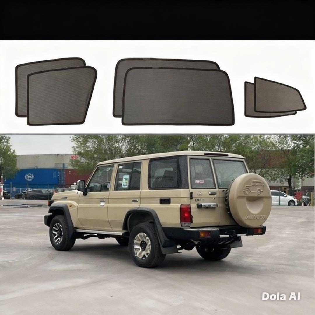 激レア！ランクル70再再販用マグネット式サンシェード8枚セット