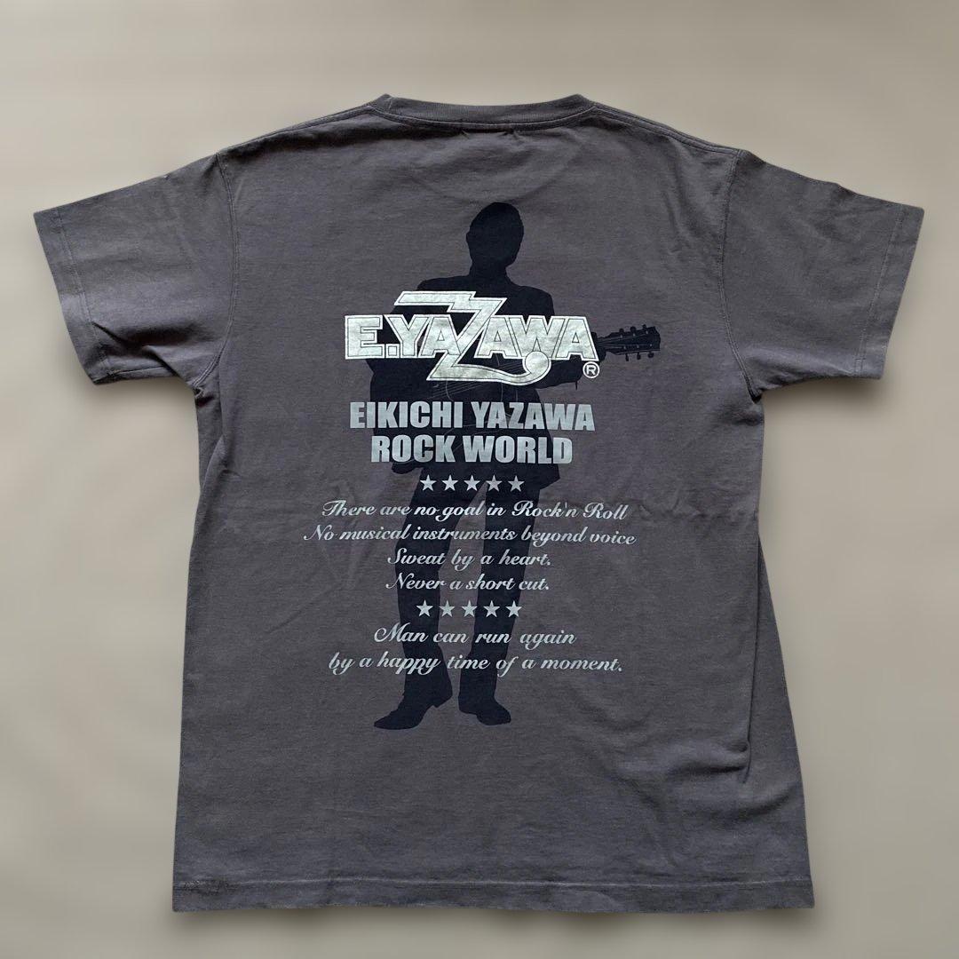希少　E.YAZAWA シルエットロックワールド Tシャツ グレー