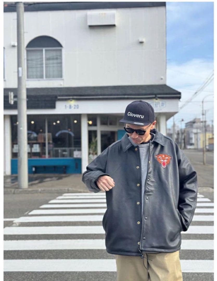 Cloveru×VANSON 50着限定 レザーコーチジャケット L(クローバル - メルカリ