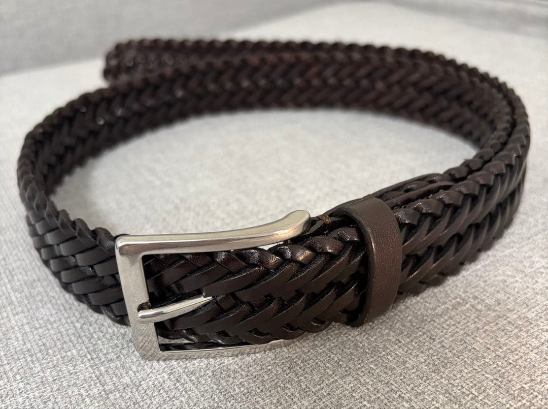 Anderson’s アンダーソンズ メッシュベルト ダークブラウン サイズ80