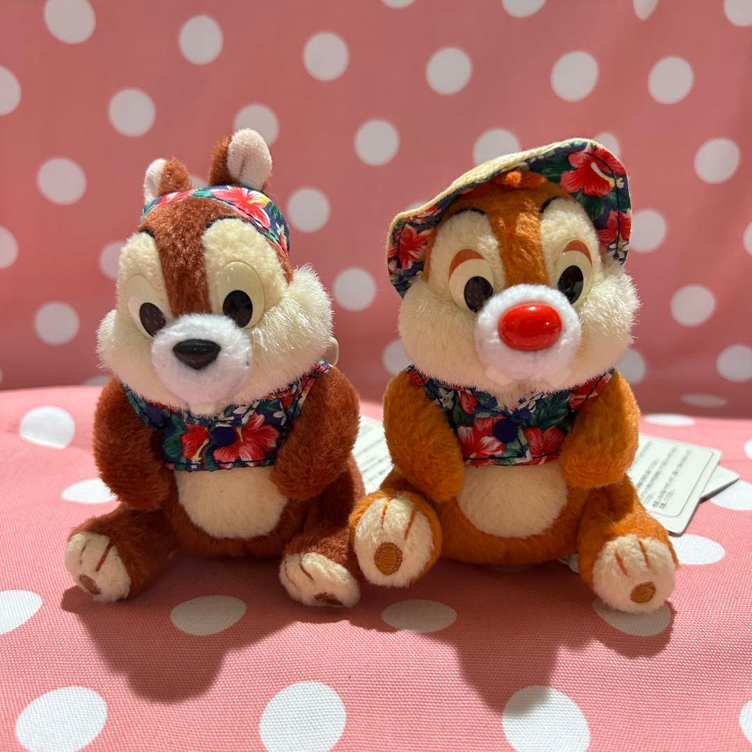 タグ付き】 チップとデール ぬいぐるみバッジ 東京ディズニーリゾート