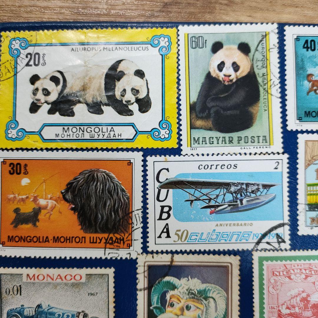パンダ、蒸気機関車他、多国籍使用済切手 - メルカリ
