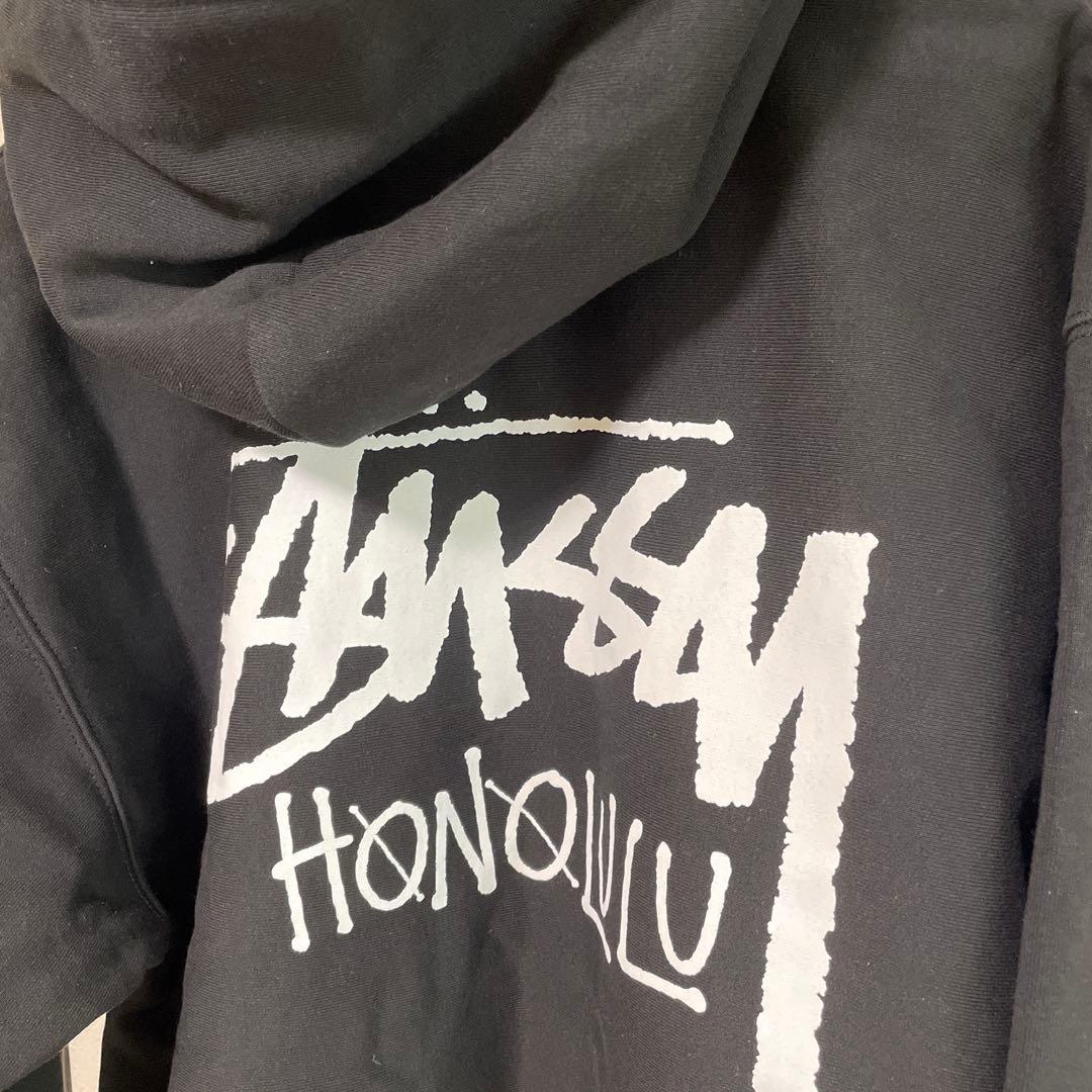 ハワイ限定 STUSSY ステューシー パーカー ホノルル ブラック M - メルカリ