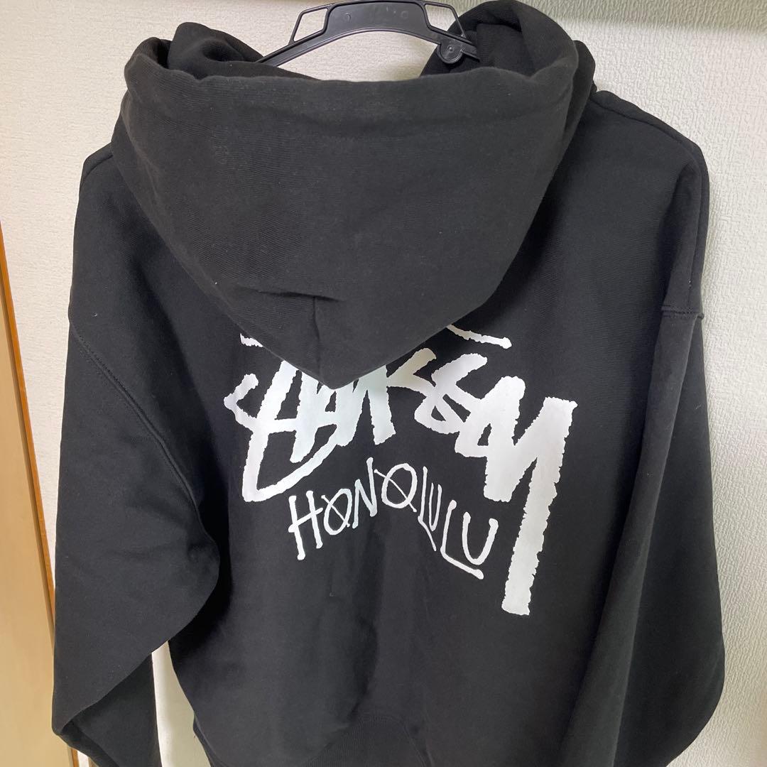 ハワイ限定 STUSSY ステューシー パーカー ホノルル ブラック M - メルカリ