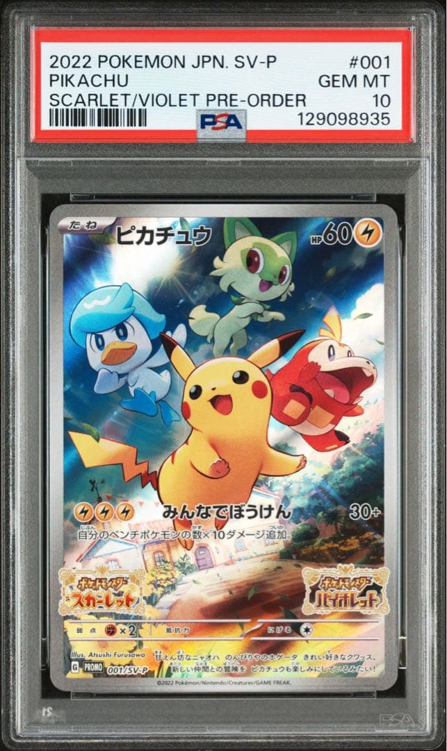 ピカチュウ スカバイ プロモ PSA10 鑑定品