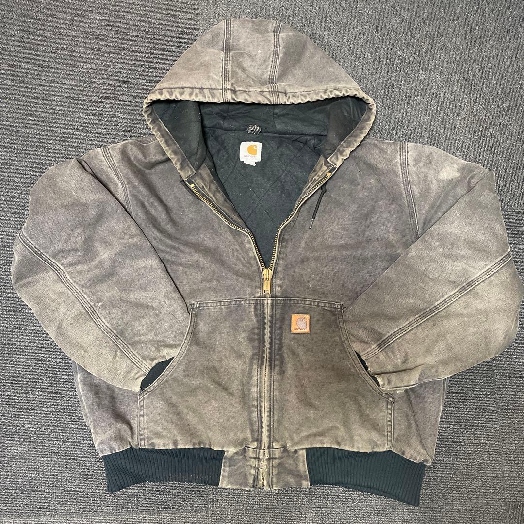 希少】Carhartt アクティブジャケットJ130ブラック フェード - メルカリ