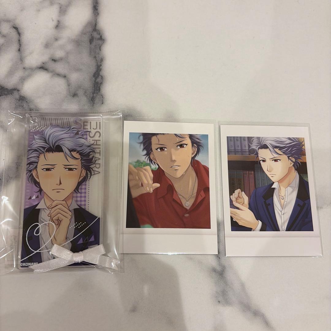 ときメモGS3 設楽聖司 ブロマイド風 カード アクリルプレートキー