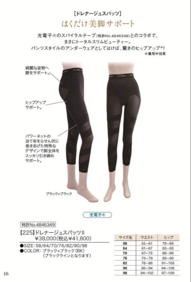 ドレナージュスパッツ　サイズ64