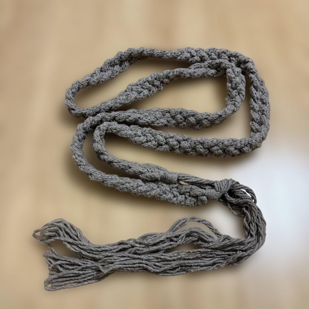 ナンバーナイン 編み込み 紐 ベルト NUMBER (N)INE（ナンバーナイン） ベルト COTTON MIX GACHA BELT