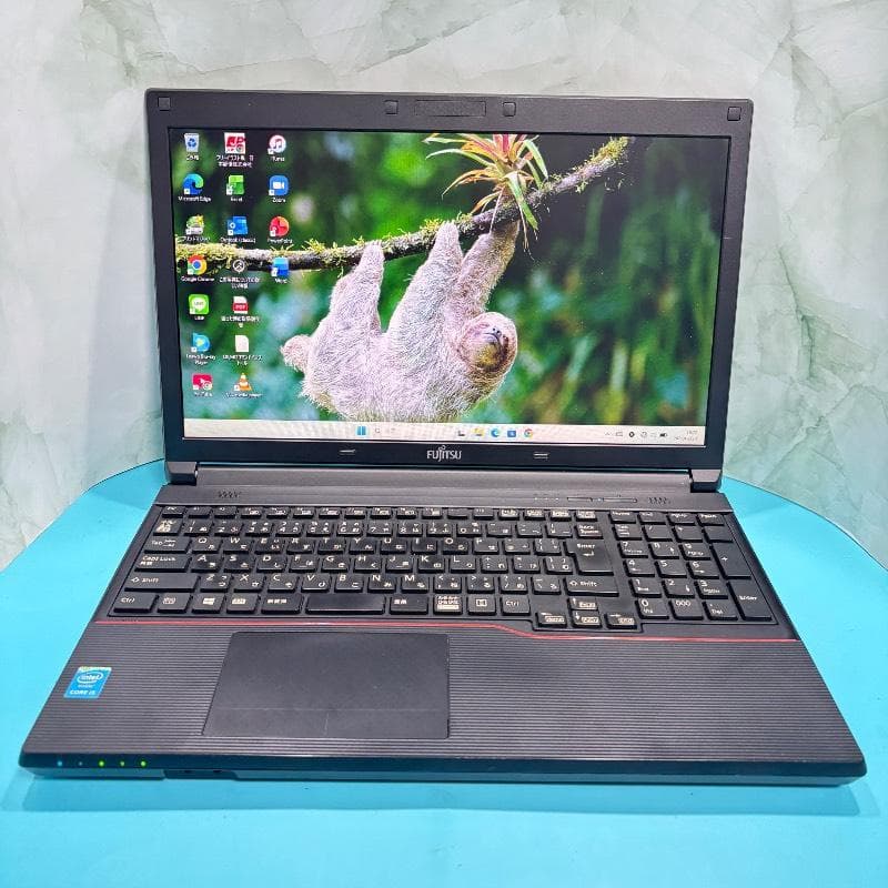 ジャンク価格【オフィス付】富士通☆Win11Pro☆爆速SSD☆i3ノートPC