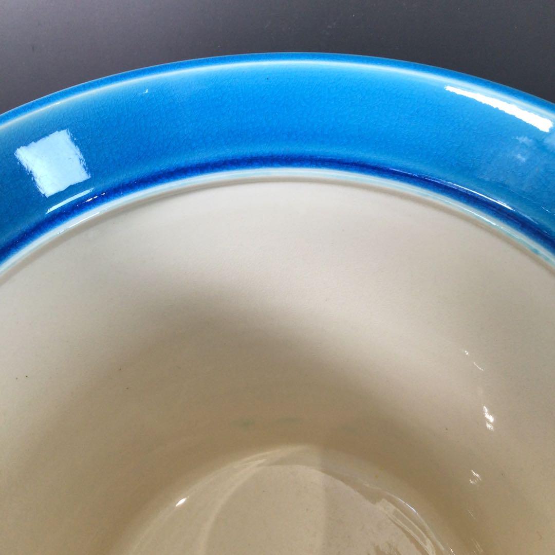 S6 水指 『中村翠嵐造』『浅黄交趾』『間取松竹梅文』 共箱 茶道具