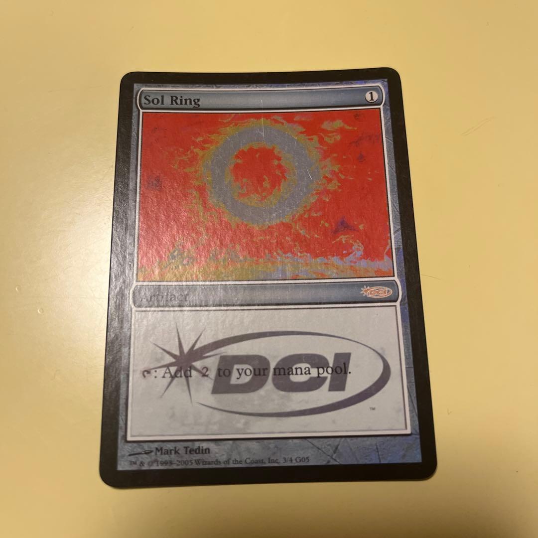 MTG 太陽の指輪/Sol Ring ジャッジ褒賞 FOIL DCIマーク MTG 太陽の指輪/Sol Ring ジャッジ褒賞 FOIL DCIマーク
