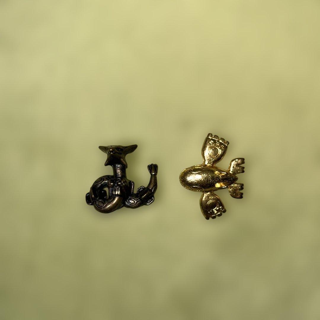 (希少)ポケモンメタルコレクション　レックウザ　カイオーガ