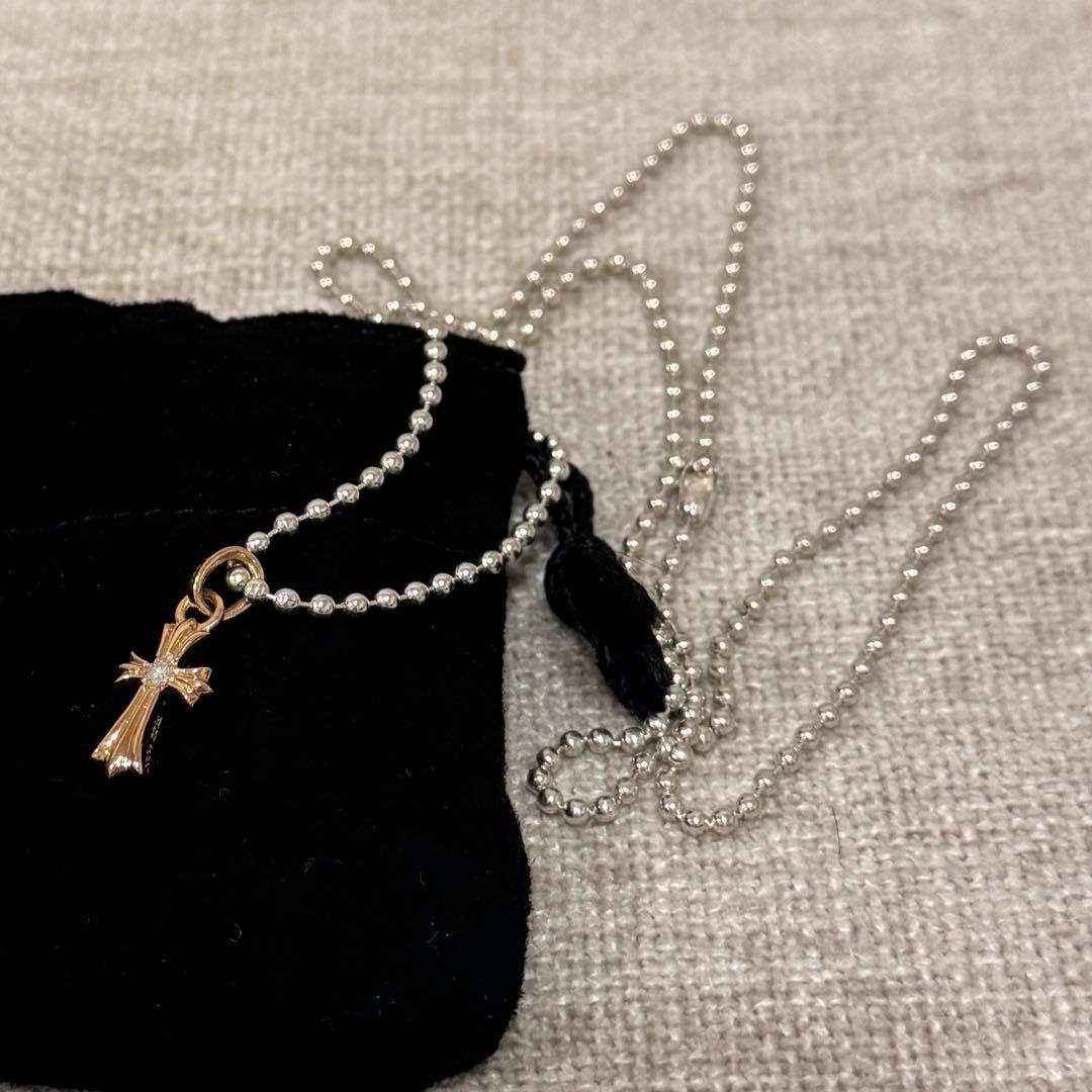 新品未使用 クロムハーツ ボールチェーン 76cm - メルカリ