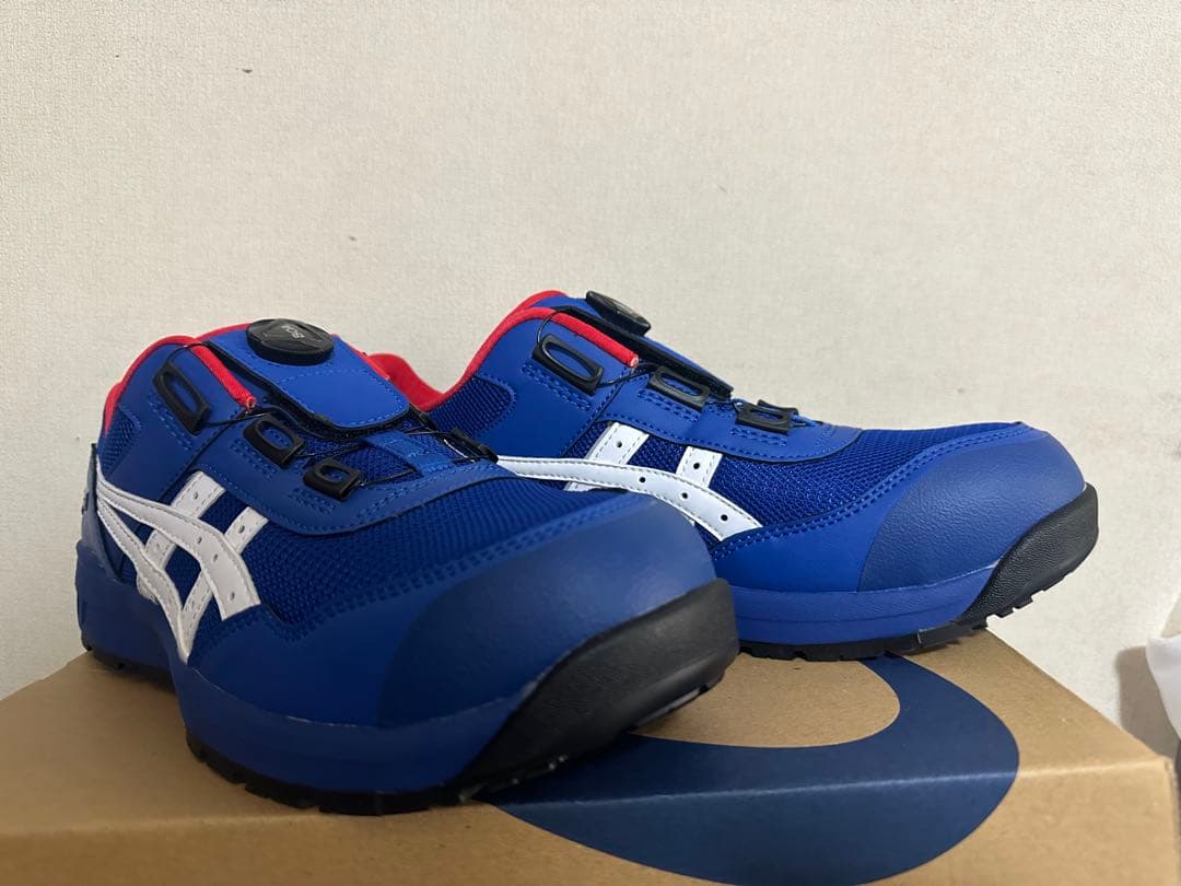 アシックス　asics ウィンジョブCP209 青×白×赤　26,5cm 新品