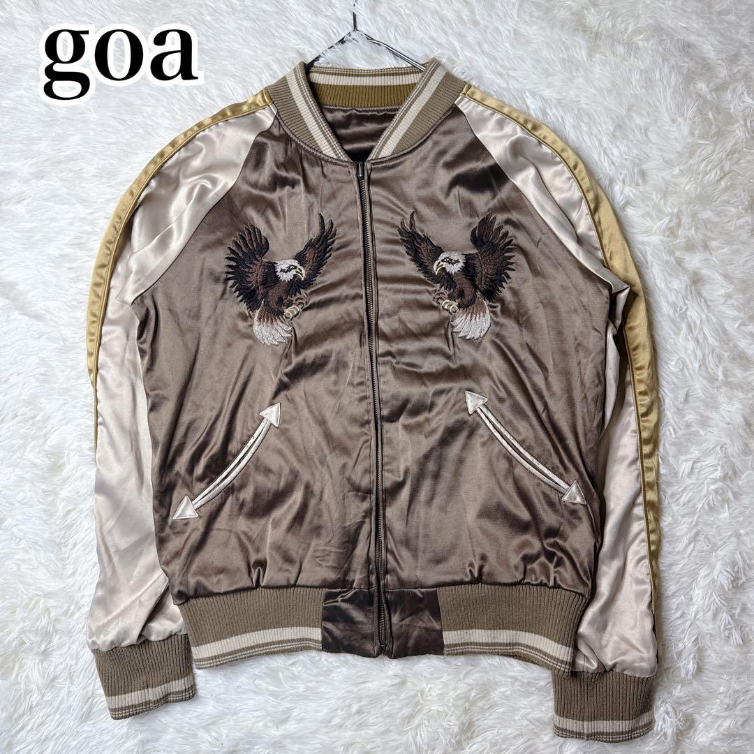 goaスカジャン 刺繍　ブラウン goa スカジャン インディアン 刺繍｜Yahoo!フリマ（旧PayPayフリマ）